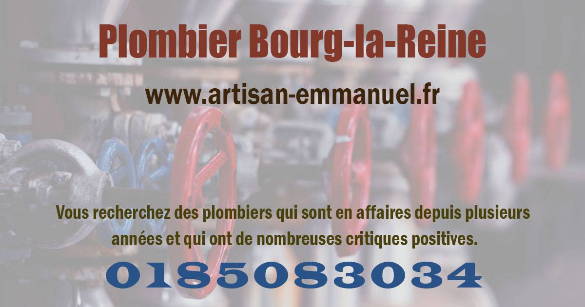 Plombier Bourg-la-Reine 92340