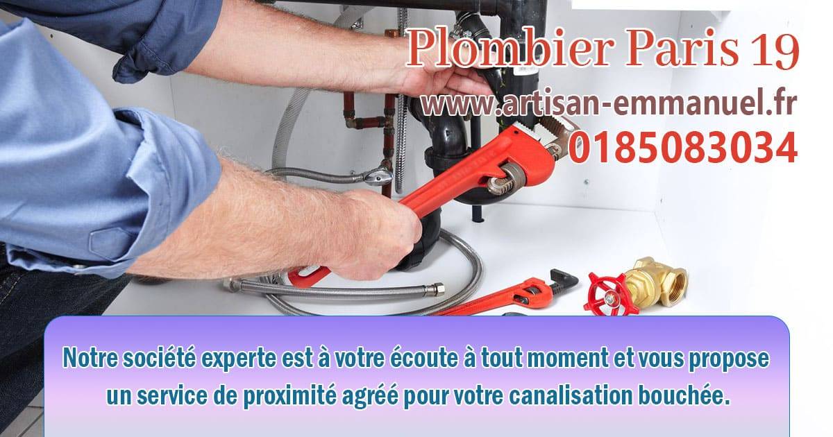 Plombier Paris 19 75019