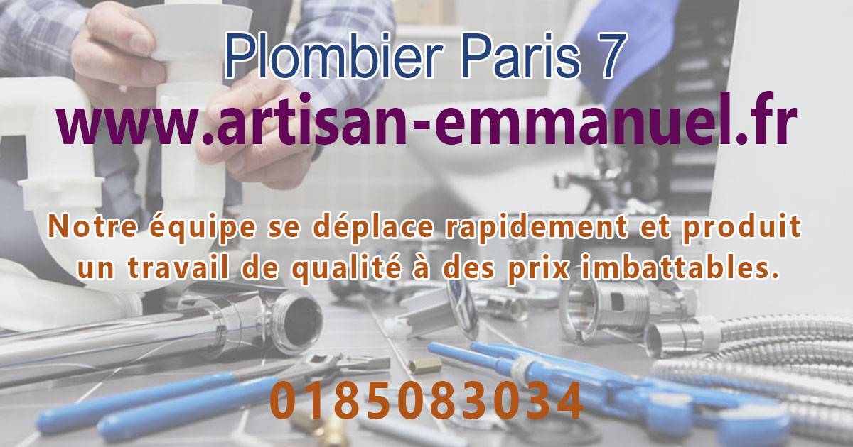 Plombier Paris 7eme 75007